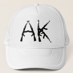 AK 47 Assault Rifle Fan Trucker Pet