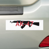 AK-47 BUMPERSTICKER (Op auto)