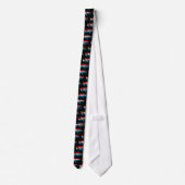 AK 47, rood, wit en blauw Stropdas (Achterkant)