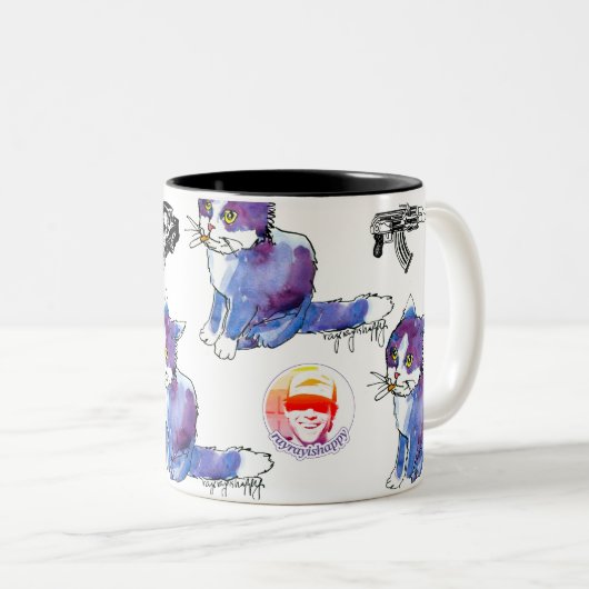 AK-47 Scribbles Mug (Devant droit)