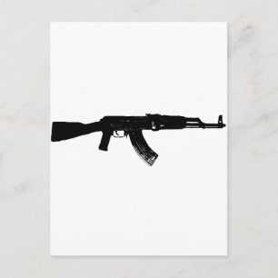 AK-47 Silhouette Briefkaart