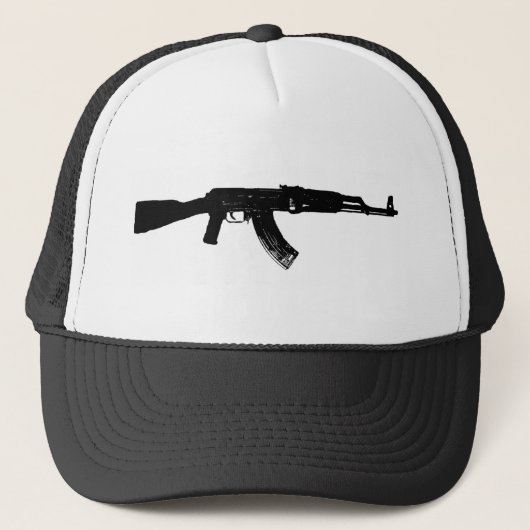 AK-47 Silhouette Trucker Pet (Voorkant)