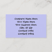 AK- cartes de visite de bande dessinée de chiots (Dos)