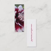 AK- cartes de visite rouges et blancs de signet de (Devant / Derrière)