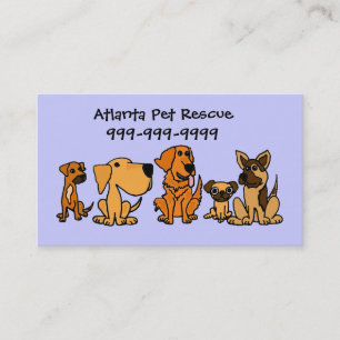 AK- Fun Puppy Dogs Cartoon Visitekaartjes