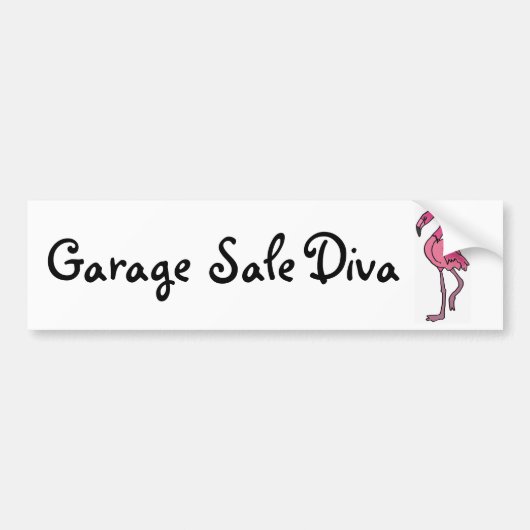 AK- Garage Sale Diva Bumpersticker (Voorkant)