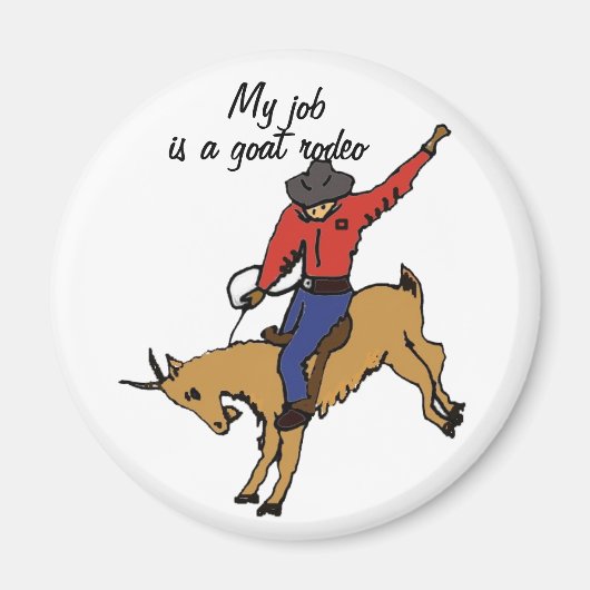 AK - Magnet de rodéo de chèvre (Devant)