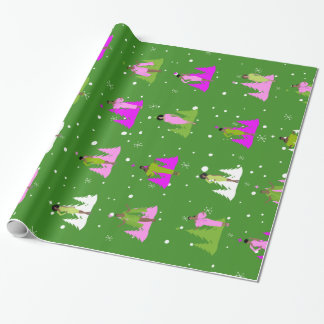 AKA Geïnspireerd omlooppapier | Roze en groen Cadeaupapier