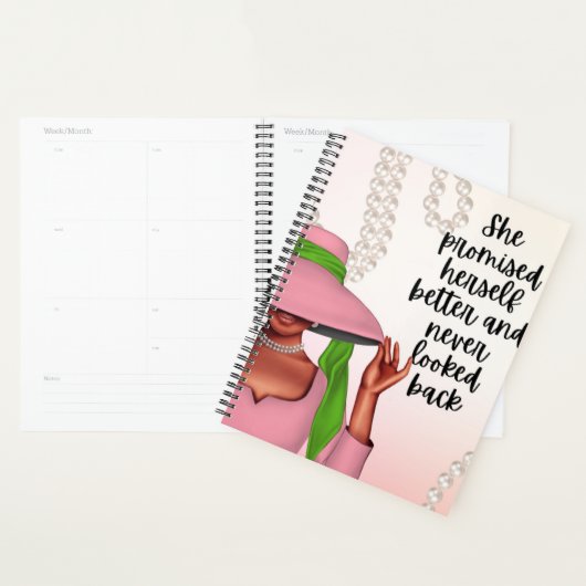 AKA Planner, Motivatie-Afrikaans-Amerikaanse Plann Planner (Display)