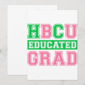 AKA Sorority 1908 HBCU Educated Afstudeerder Kaart (Voorkant / Achterkant)
