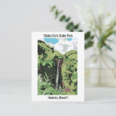 Akaka Falls Hawaii Waterfall Tropical Landscape  Briefkaart (Staand voorkant)