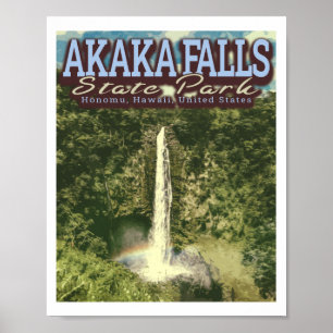 AKAKA HERFST STATE PARK - HONOMU HAWAII US POSTER