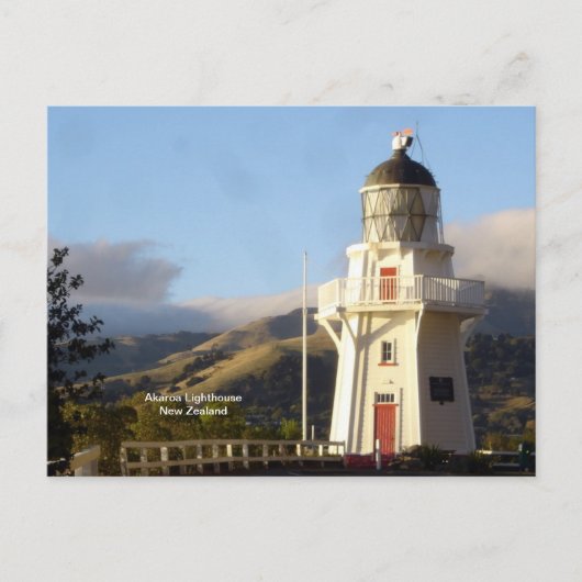Akaroa-vuurtoren Briefkaart (Voorkant)