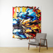  Akbars Horses Crewneck - Horses Gift Wandkleed (In situ)