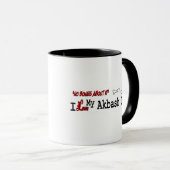 Akbash Chien (I Love) Mug (Devant droit)