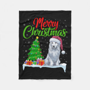 Akbash Dog Kerstboom Lichten Grappige Kerstmis Akb Fleece Deken