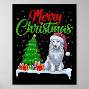 Akbash Dog Kerstboom Lichten Grappige Kerstmis Akb Poster