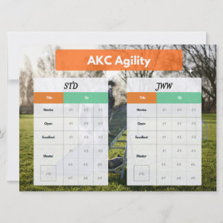 AKC Agility Master STD & JWW Titels Tracker