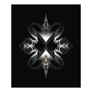Akcenccured Emblem on Black op Xzendor7 Foto Afdruk
