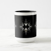 Akcenccured Emblem on Black op Xzendor7 Mok (Midden)
