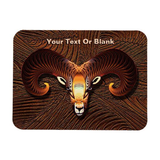 Akedah - Ram's hoofd Magneet (Horizontaal)