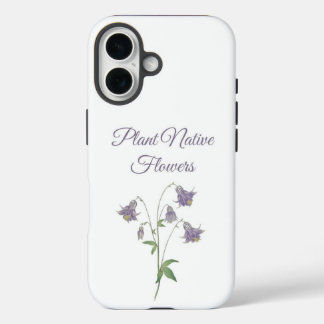 Akelei Plant Inheemse Bloemen (Europa iPhone 16 Hoesje