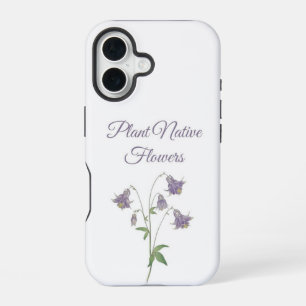Akelei Plant Inheemse Bloemen (Europa) iPhone 16 Hoesje