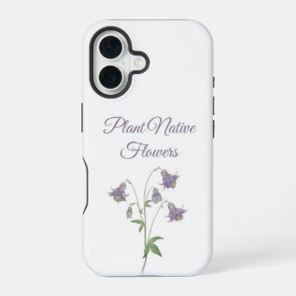 Akelei Plant Inheemse Bloemen (Europa) iPhone 16 Hoesje