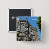 Aken Buttonnen Vierkante Button 5,1 Cm (Voorkant /achterkant)