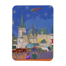 Aken Duitsland Kerstavond grillige kunst