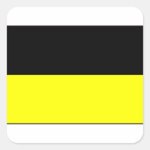 Aken, Duitsland Vlag Vierkante Sticker