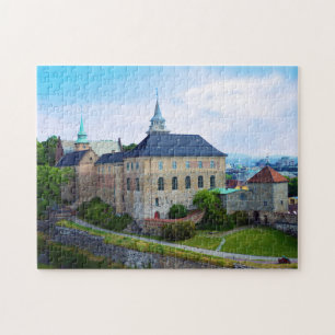 Akershus Castle in Olso, Noorwegen Legpuzzel