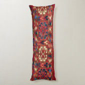 Akhal Oasis Red Band Blue Star Medallion Lichaamskussen (Achterkant (Verticaal))