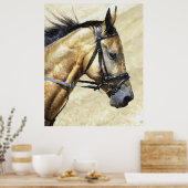 Akhal-Teke Horse Portrait Poster Imprimer (Cuisine)