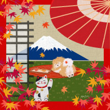 AKI Chow Furoshiki bandana enveloppant tissu