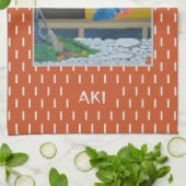 Aki Japans Herfstseizoen Kunst Theedoek (Gevouwen)