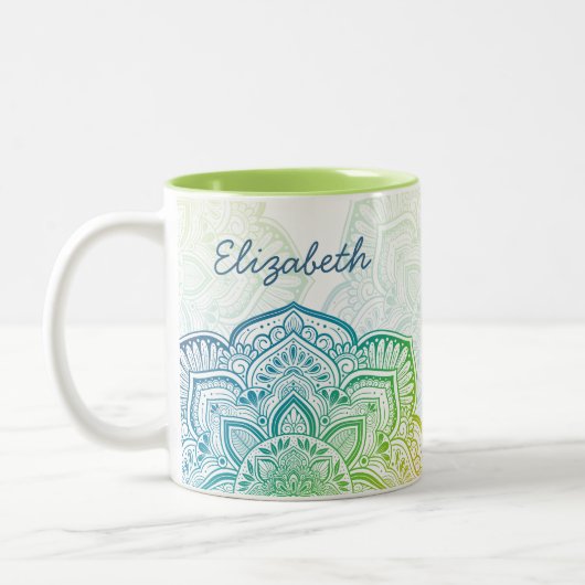 Aki Mandala 11 oz. Personalized Mug (Gauche)