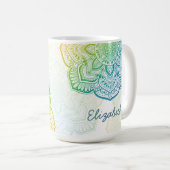 Aki Mandala 15 oz. Personalized Mug Koffiemok (Voorkant rechts)