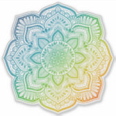 Aki Mandala Custom-Cut Vinyl Sticker (Devant)
