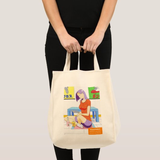 Akiko op Canvas tas thuis (Voorkant (product))