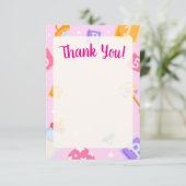 Akili en ik Baby shower bedankkaart (Staand voorkant)