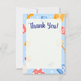 Akili en ik Baby shower bedankkaart