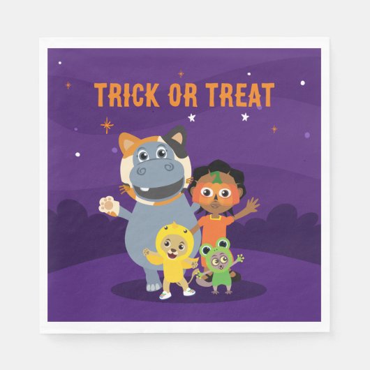 Akili en ik Baby showers servetten (Voorkant)