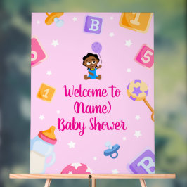 Akili en mij Baby shower Acryl Bord