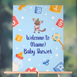 Akili en mij Baby shower Acryl Bord
