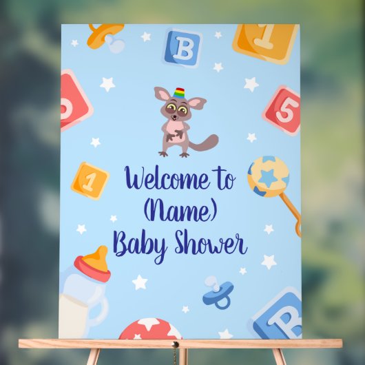 Akili en mij Baby shower Acryl Bord (Neutraal)