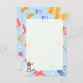 Akili en mij Baby shower Informatiekaartje