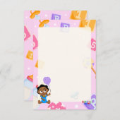 Akili en mij Baby shower Informatiekaartje (Voorkant / Achterkant)