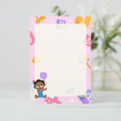 Akili en mij Baby shower Informatiekaartje (Staand voorkant)