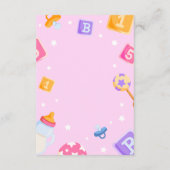 Akili en mij Baby shower Informatiekaartje (Achterkant)